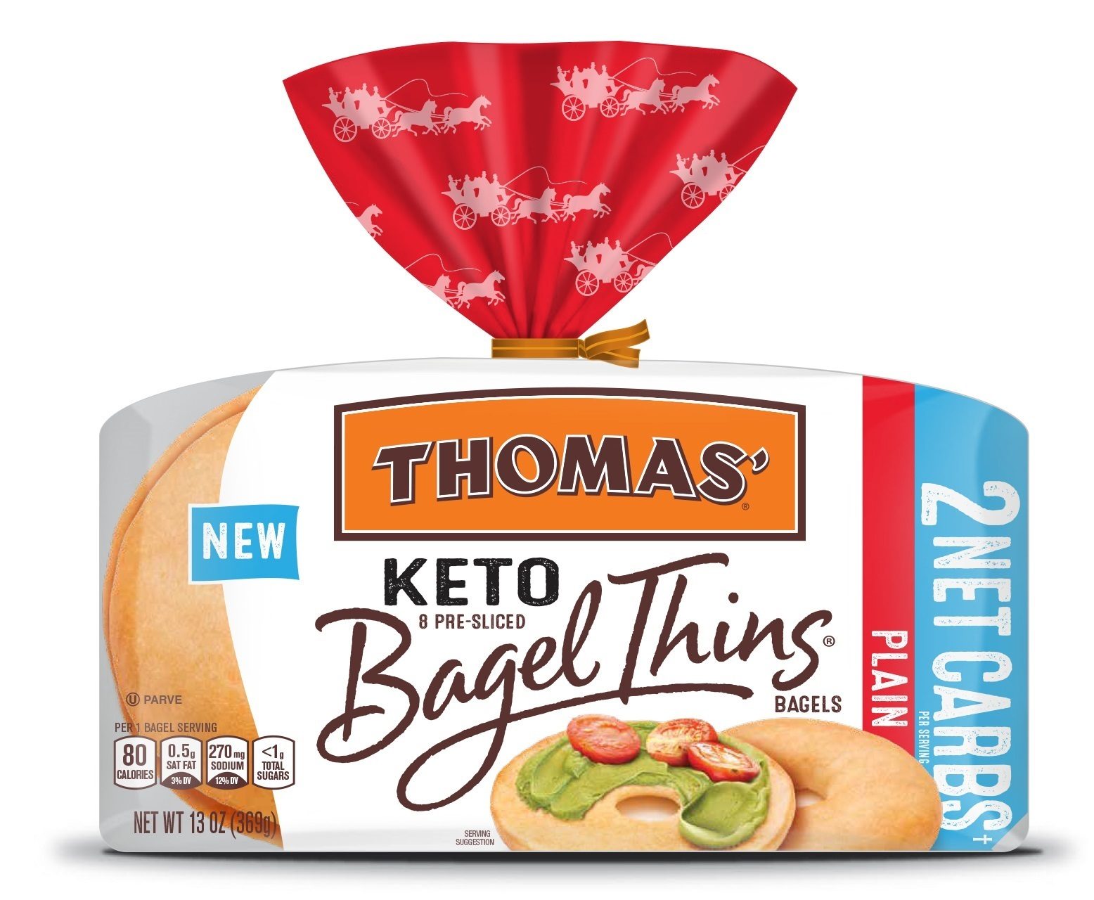 Bakery item, Bag, Bagels, Red, Bread bag