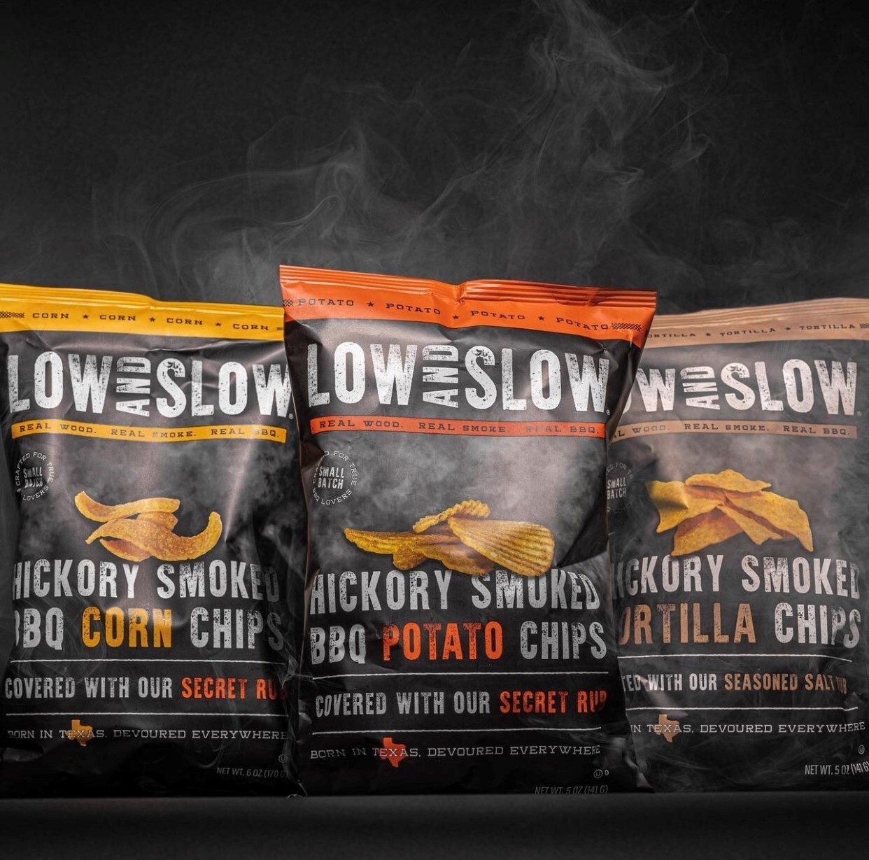 Bags of chips, Product line, Smoke, Dark grey, Potato chips