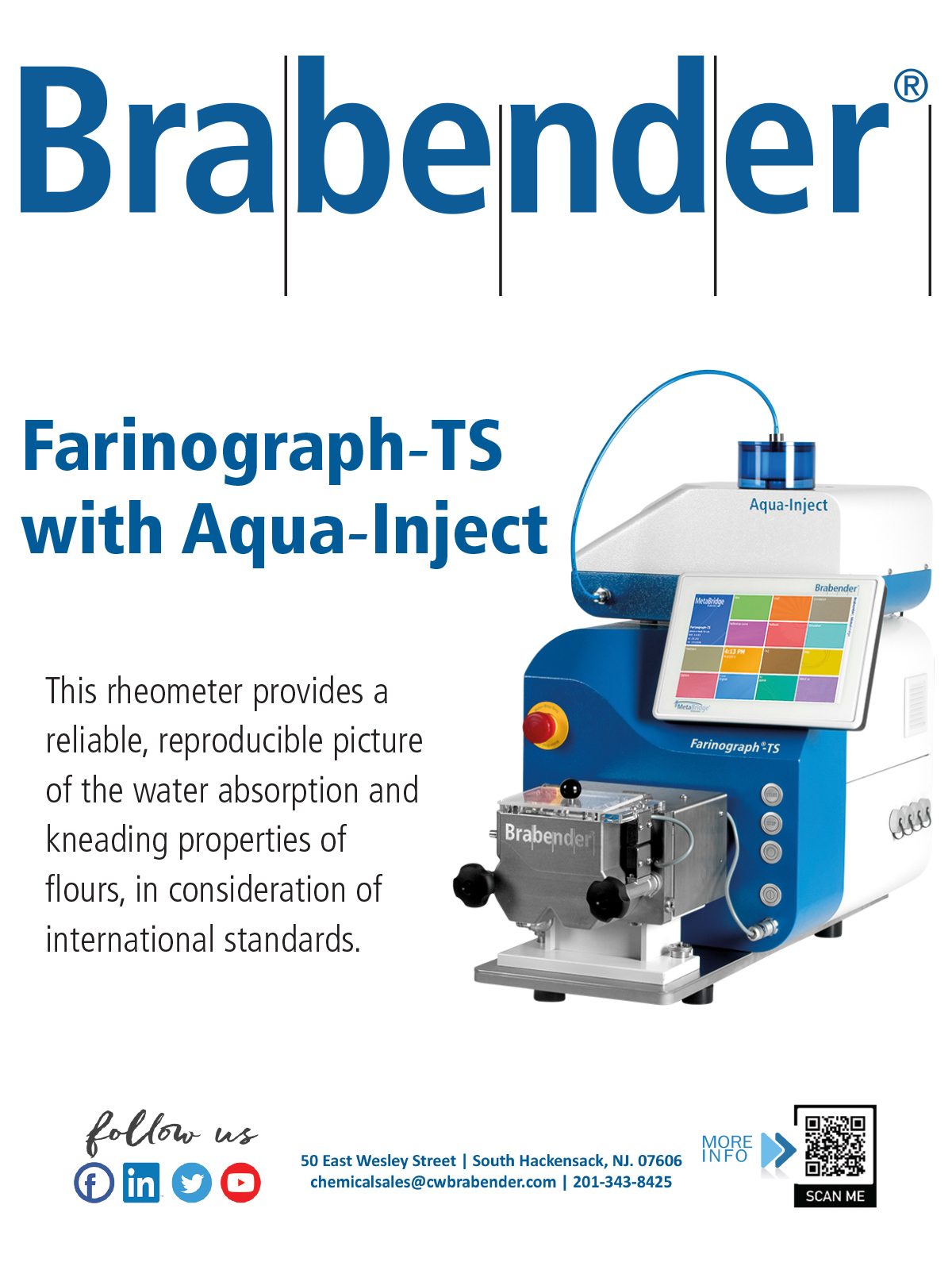Full page ad, Logo, Blue, White, Machine, Equipment, Text