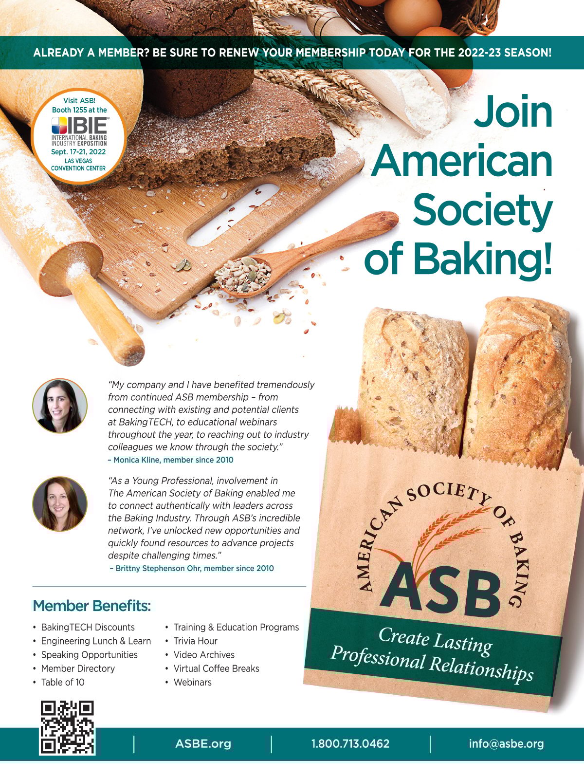 Join American Society of Baking!, Logos, Bread, Ingredients, Rolling pin, Spoon