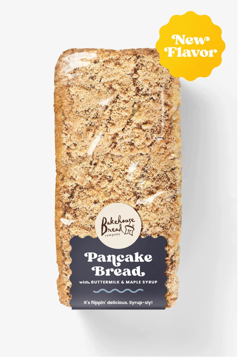 New flavor Bakehouse Bread Co. Pancake Bread with Buttermilk & Maple Syrup.