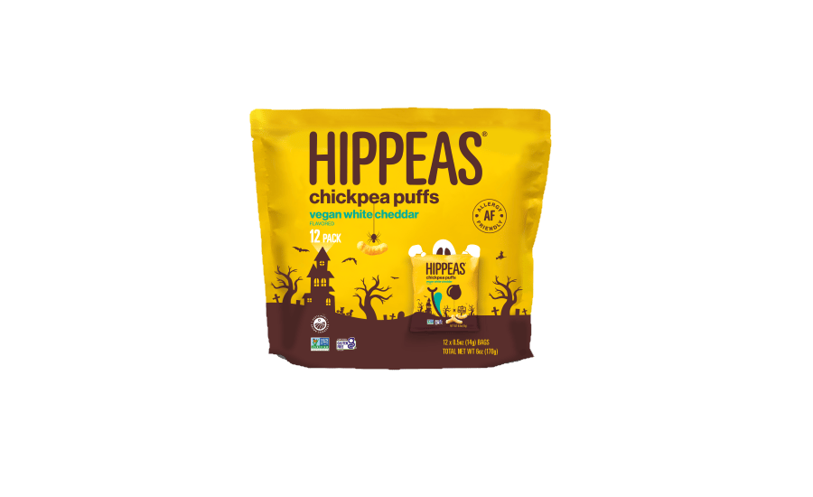 Ingredient, Snack bag, Yellow, Halloween artwork