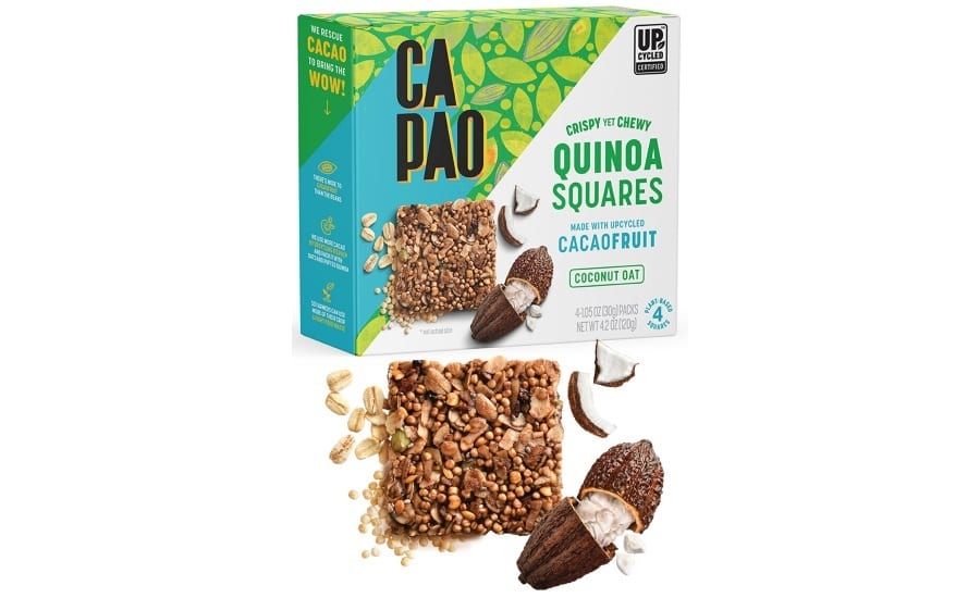 Quinoa, Snack squares, Cacaofruit, Coconut, Oat, Package, Box