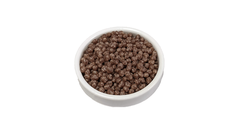 Plant-based, Food, White ceramic bowl, Brown granules, Natural