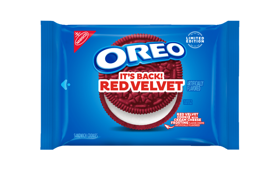 Oreo package, Blue, Sandwich cookie, Red velvet