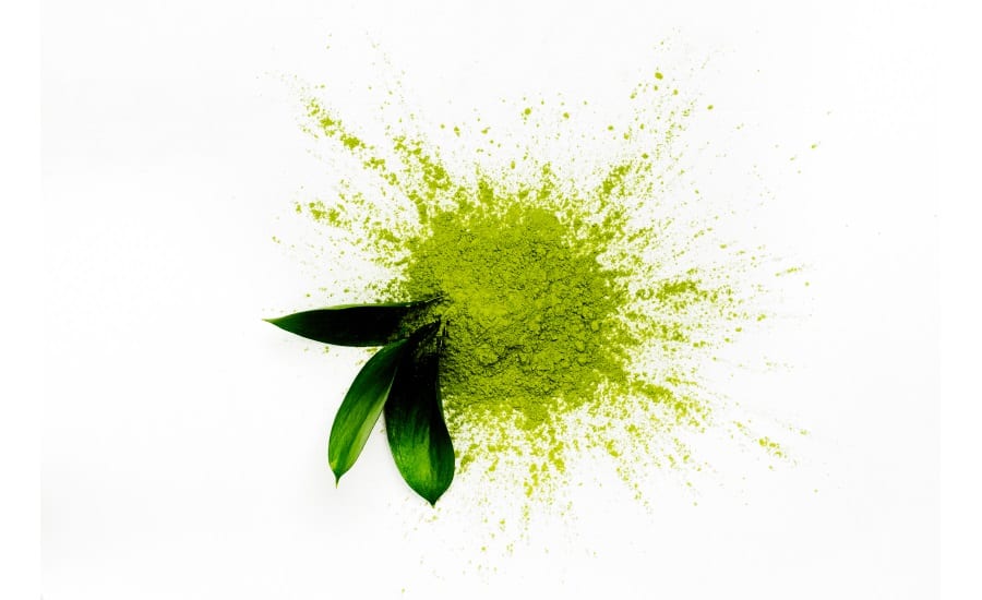 Matcha, Powder, Green, Leaves, Overhead shot, Matcha green tea powder