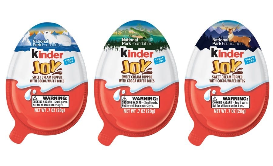 Kinder Joy candy eggs, Pull tab, Red, White