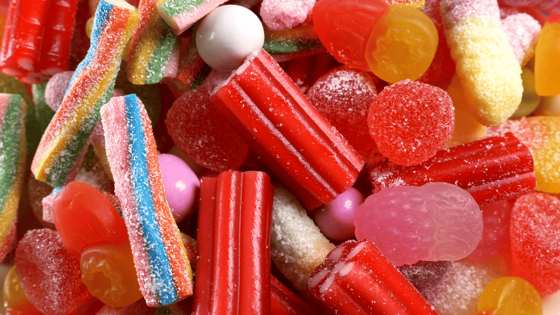 Natural foods, Hard candy, Material property, Food, Colorfulness, Ingredient, Cuisine, Sugar, Red, Pastille