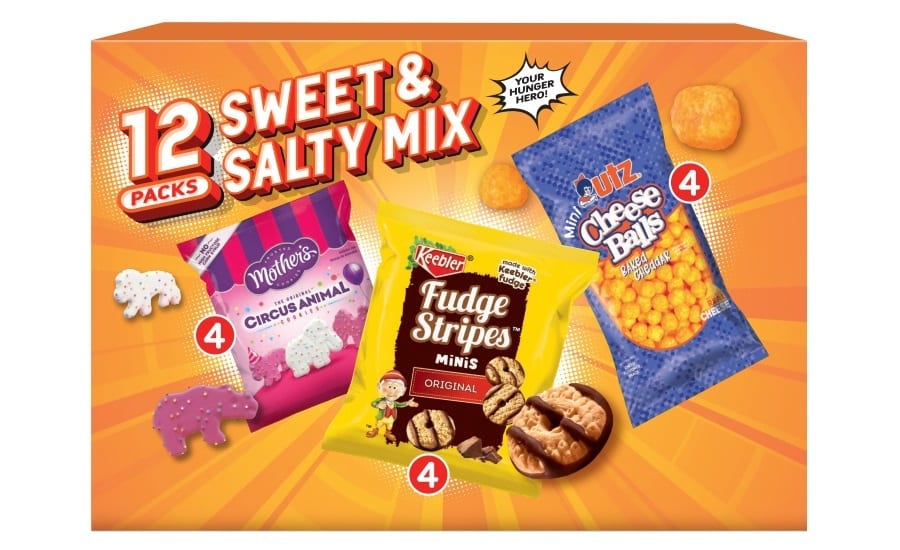 Product line, Orange, Bags of snacks, Cookies, Cheese balls