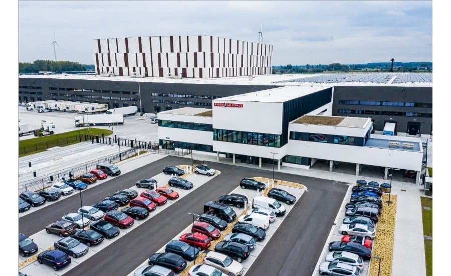 Buildings, Cars, Sky, Windows, Infrastructure, Warehouse, Parking lot