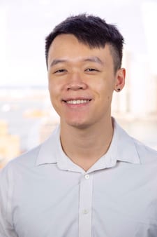 Dress shirt, Flash photography, Forehead, Cheek, Smile, Chin, Jaw, Neck, Sleeve, Happy