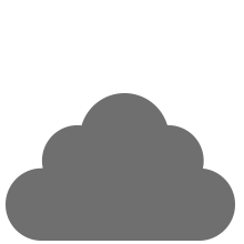 A gray cloud icon.