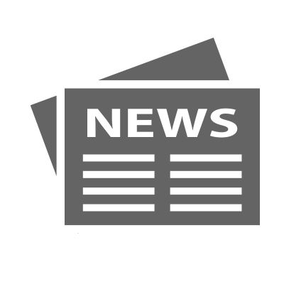 Grey newspaper icon with "NEWS" and article lines.