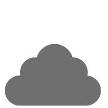 Gray cloud icon.