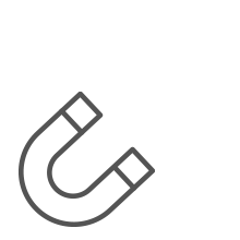 U-shaped magnet icon.