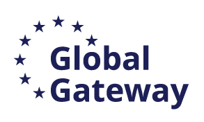 Global Gateway logo with stars.