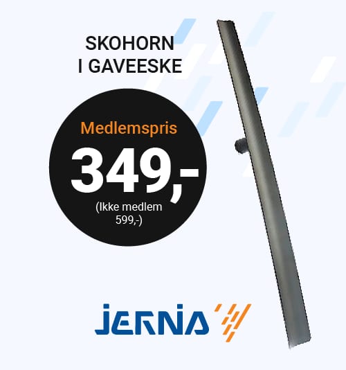 Jerna shoehorn in gift box: member price 349,- (non-member 599,-).