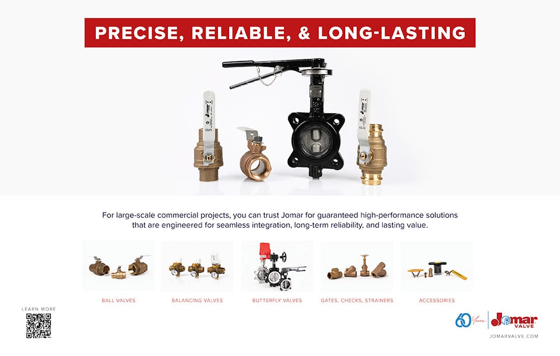 Jomar Valves for large-scale commercial projects, offering high-performance, seamless integration, and reliability.