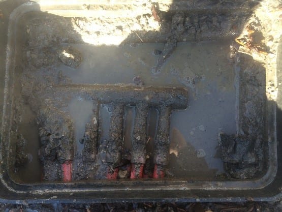 snowmelt box, damage