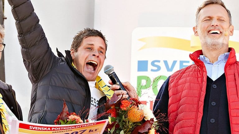 Microphone, Outerwear, Gesture, Food, Smile