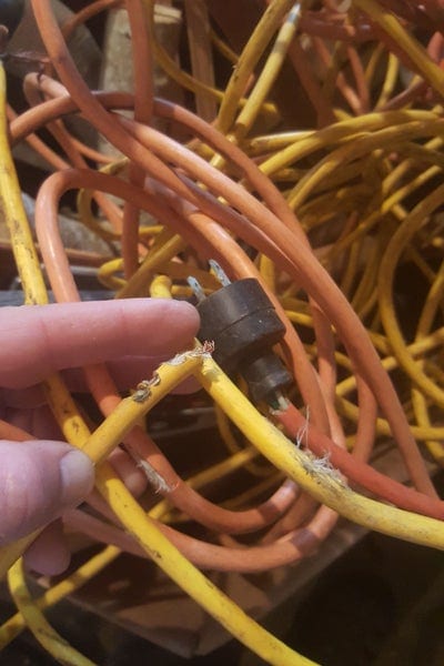 Damaged electrical cords
