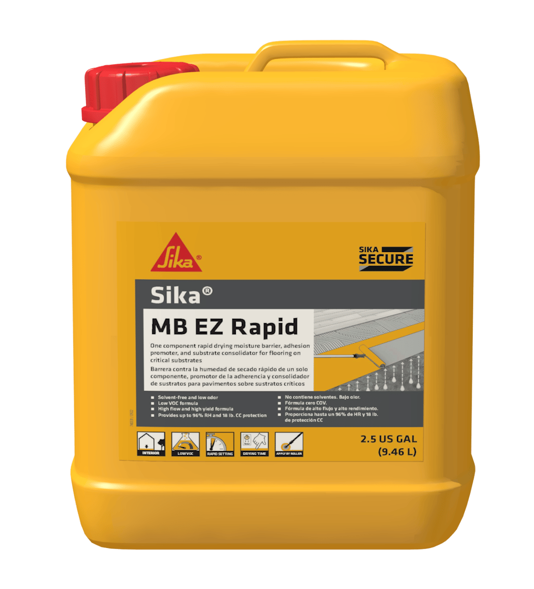 Sika MB EZ Rapid, Sika, single-component, rapid-drying moisture barrier, adhesion promoter, substrate, consolidator, floor covering installations, critical substrates