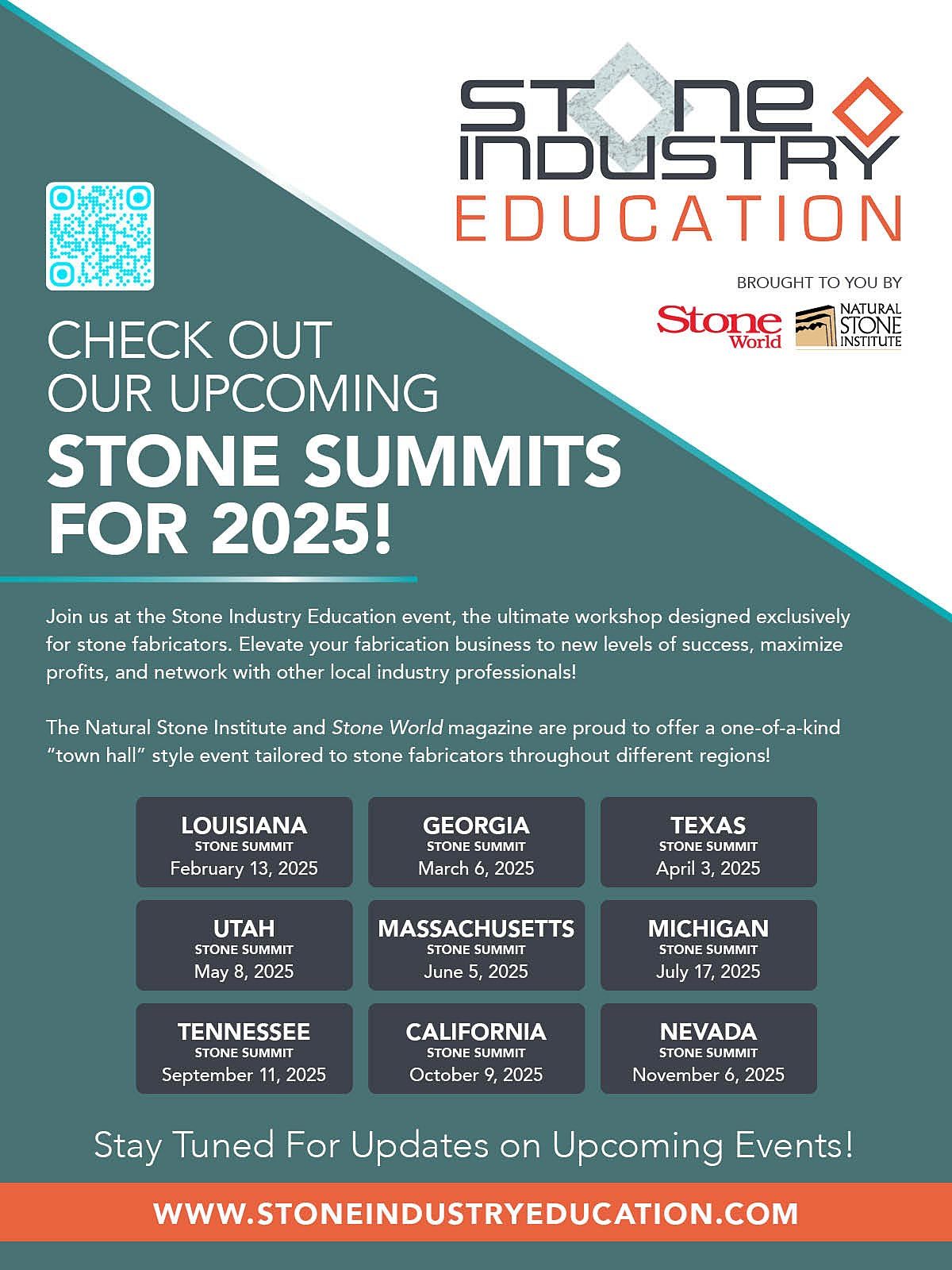 SIE, SW, Stone World, Stone Industry Education