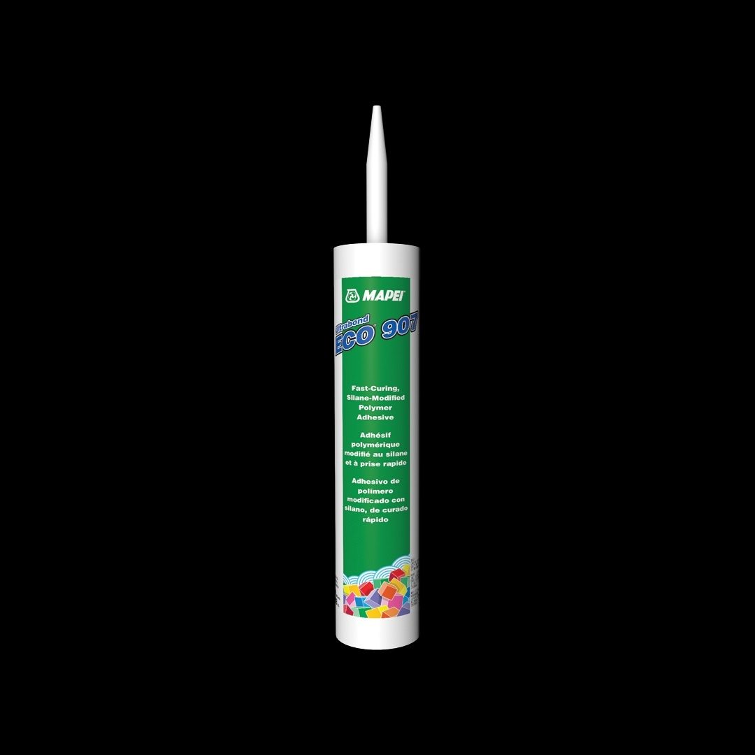 Ultrabond ECO 907, fast-curing, 100%-solids, silane-modified, polymer, moisture-curing, gun-grade adhesive, designed, basic, wood subfloor construction