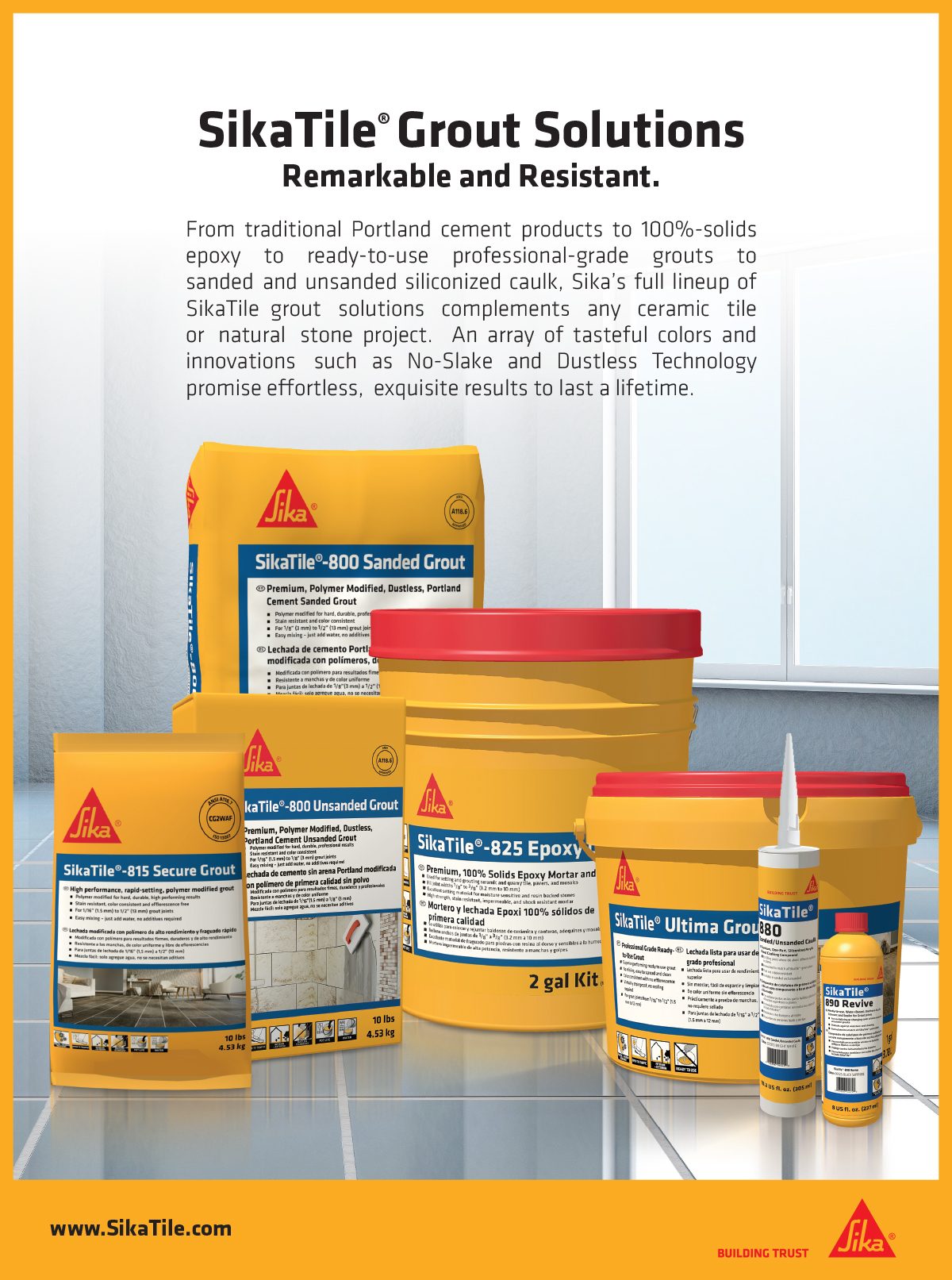 PAREX Usa, INC, Sika, grout