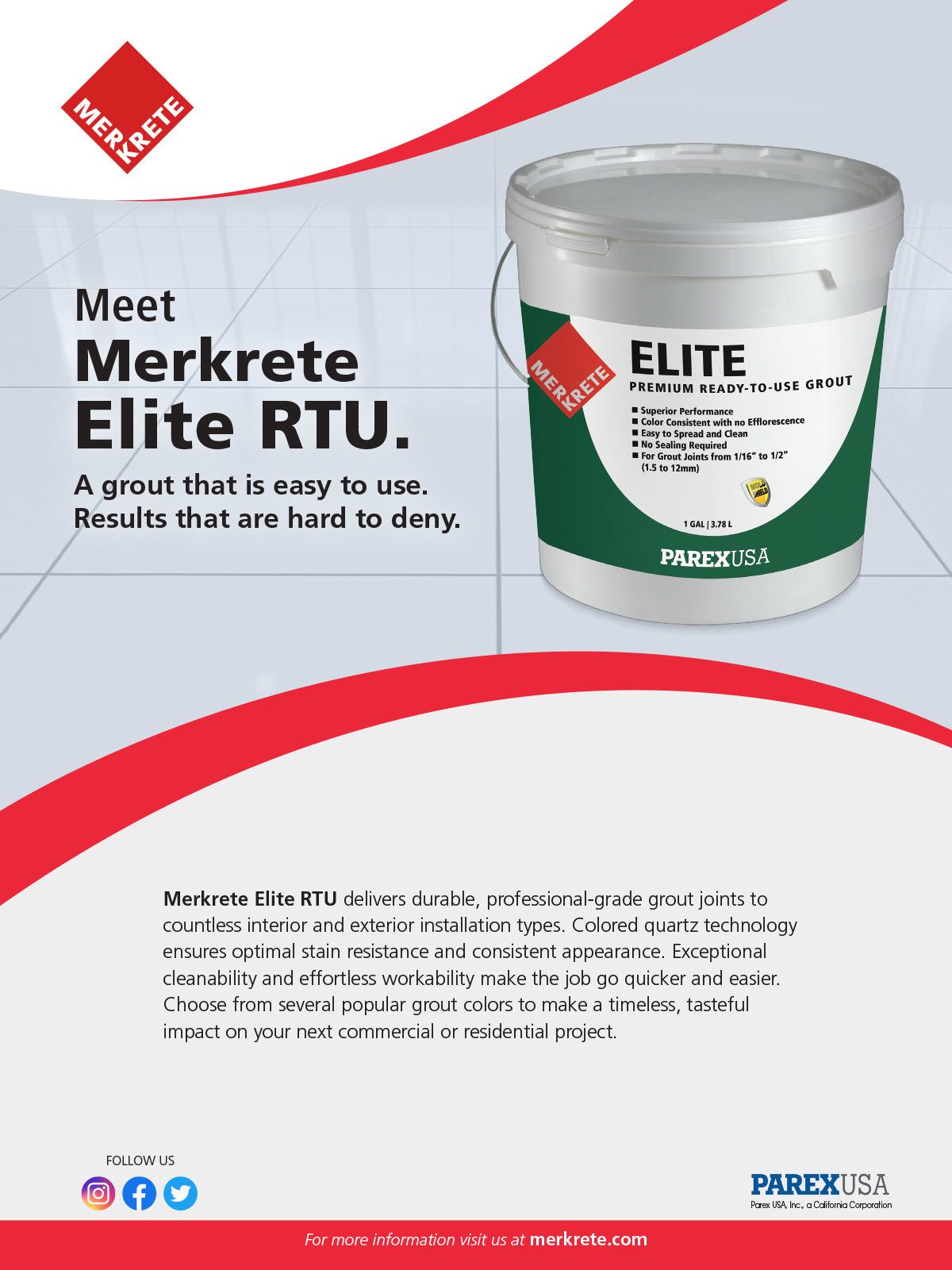 Parex, Merkrete