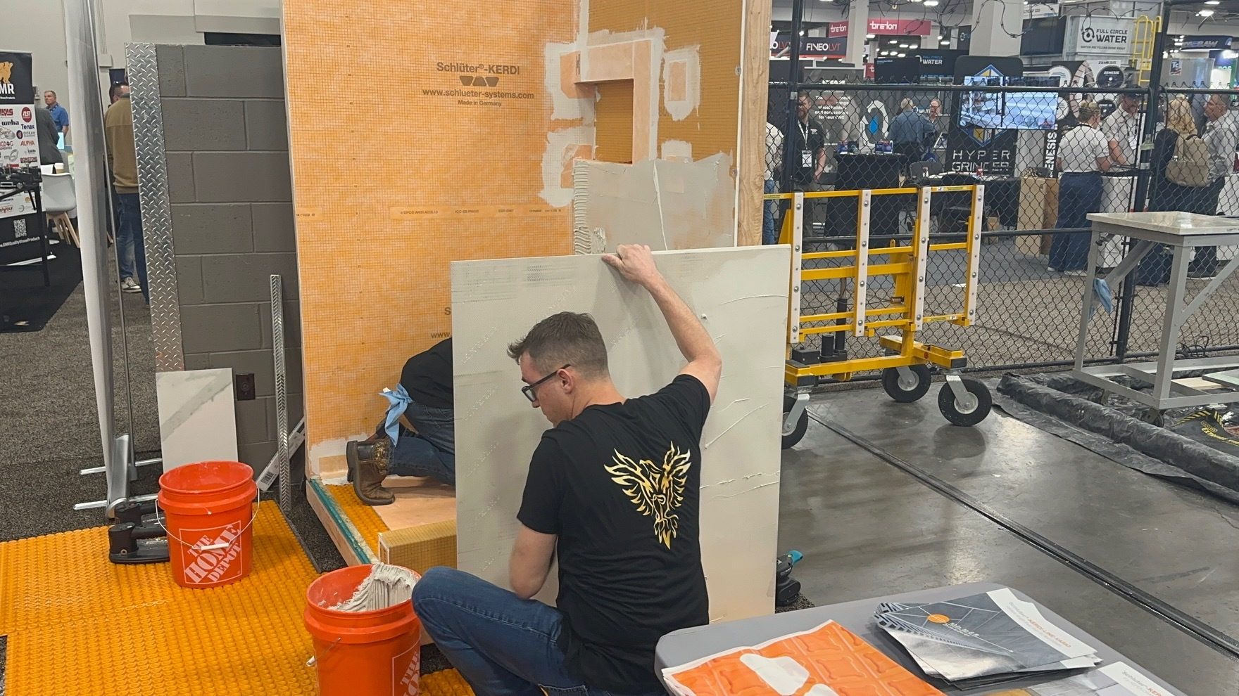 Porcelain, porcelain panels, SFA, Stone Fabricator's Alliance, Cage, TISE, Lusso Porcelain and Design