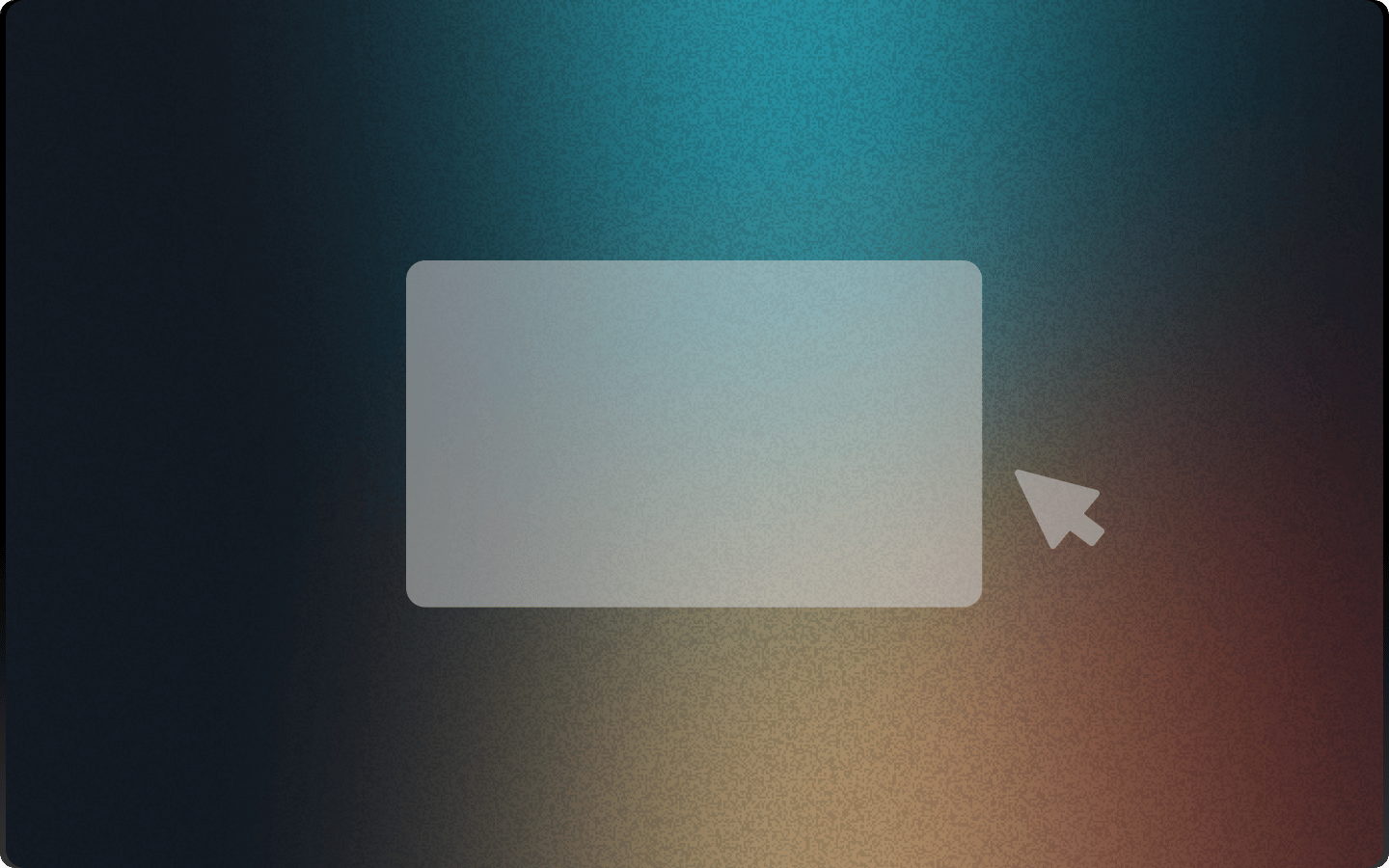 Textured gradient background with a translucent rectangle and a mouse cursor.