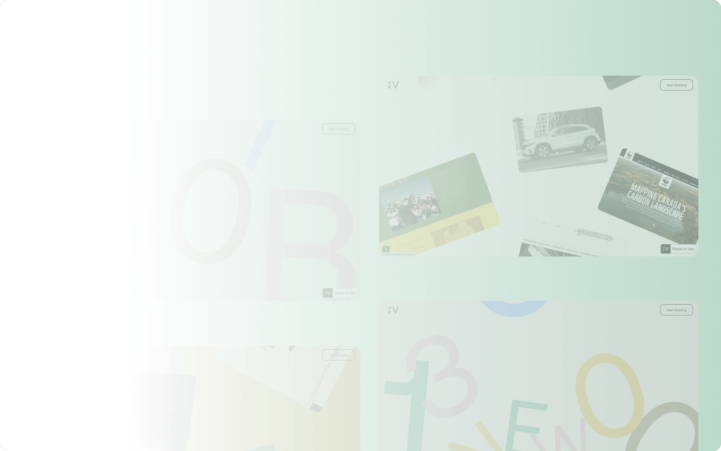 Annual report design, Vev, no code, interactive report design