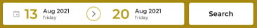 Date range: Aug 13 - Aug 20, 2021, with a Search button.