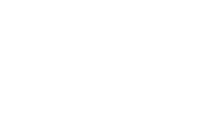 White broken S-shape on dark green background.