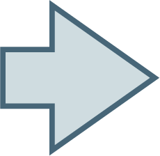 Light gray right arrow with dark outline.