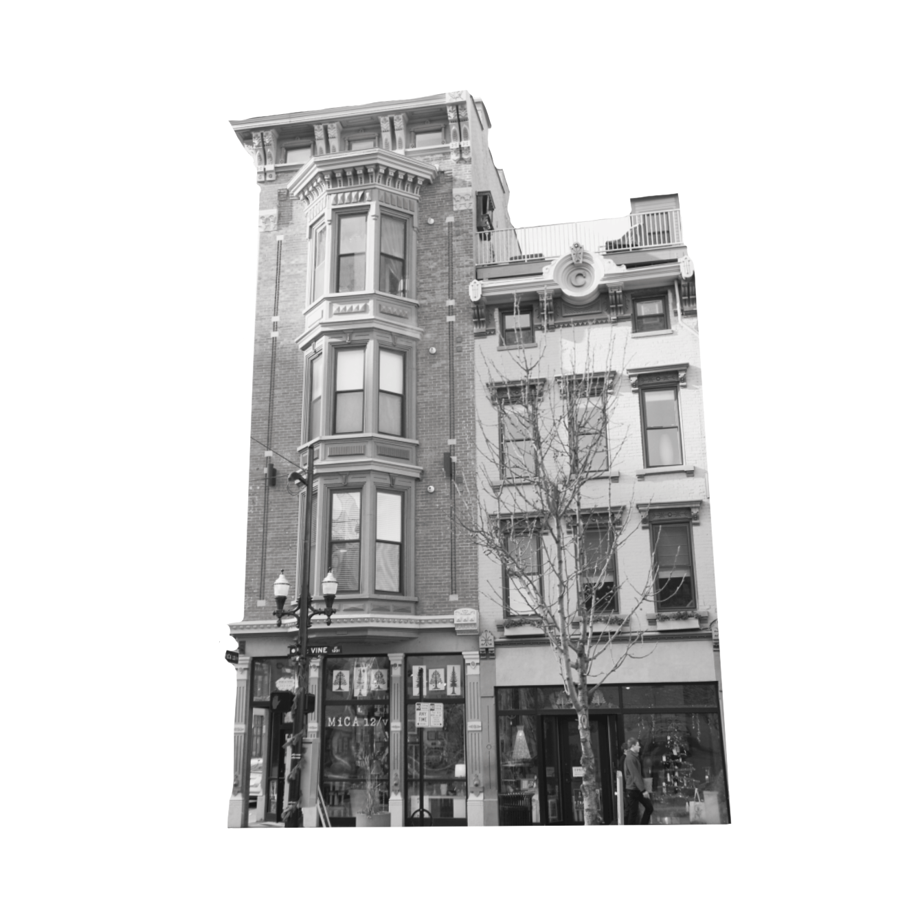 Facade, Neighbourhood, Apartment, Mixed-use