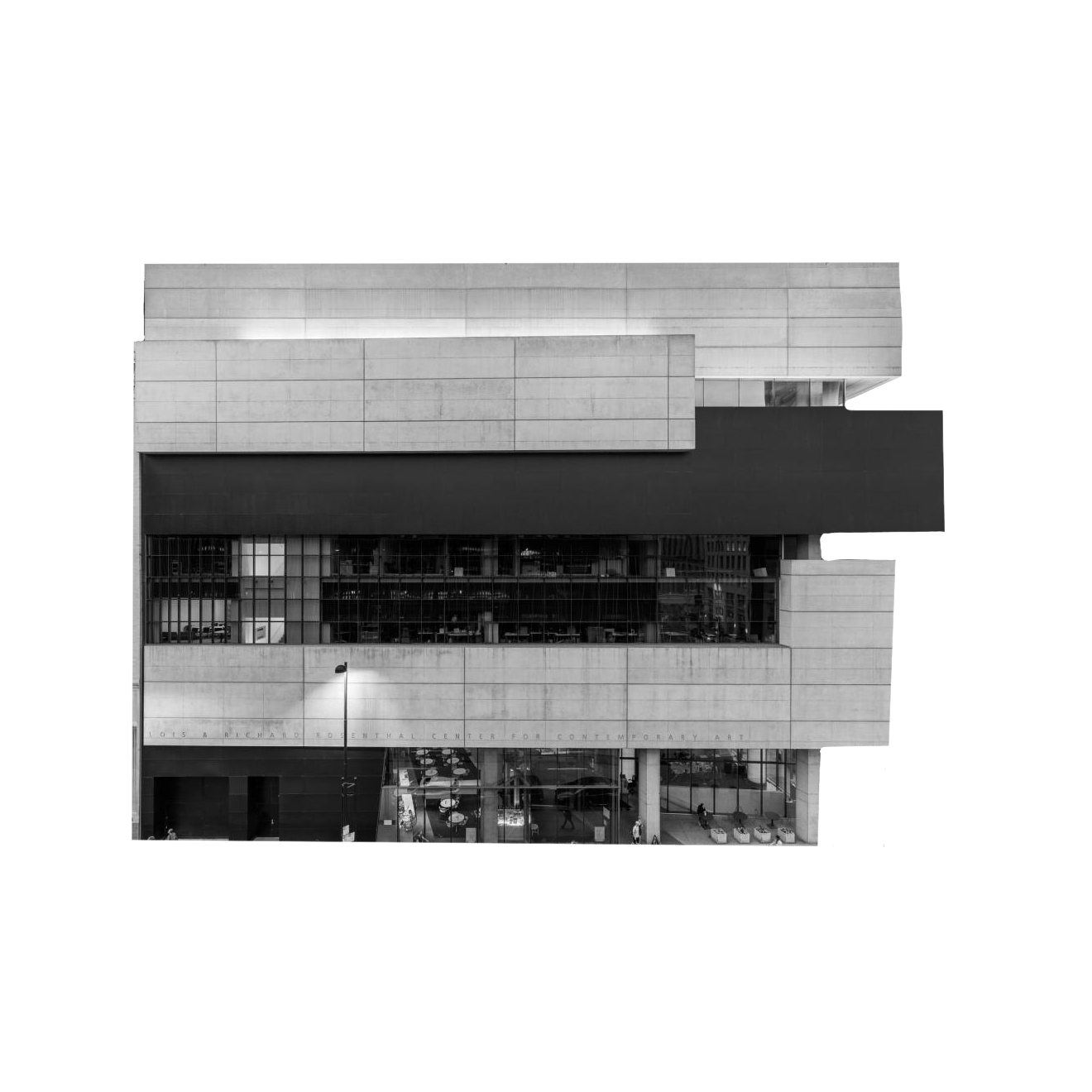 Black and white, Composite material, Commercial building