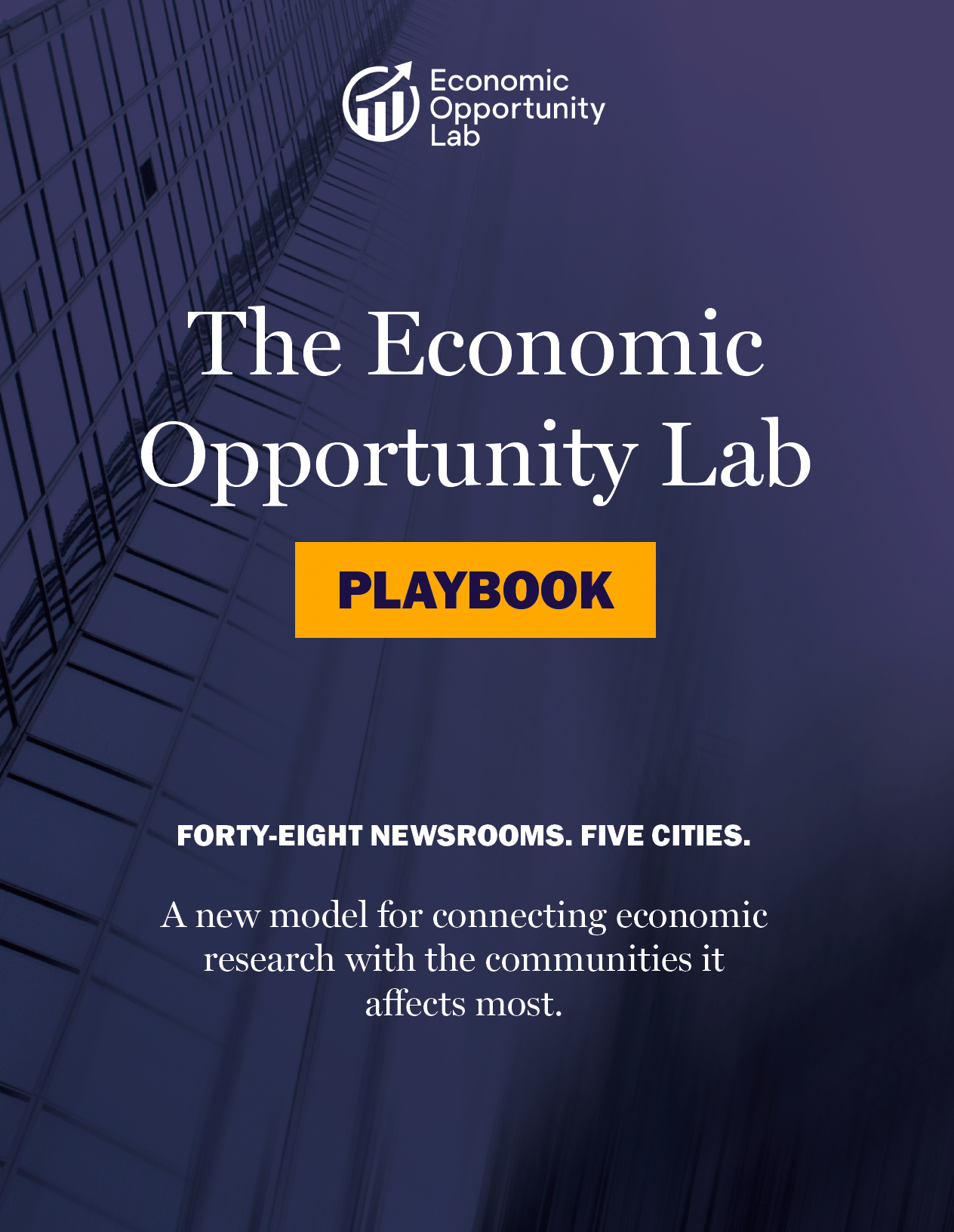 Cover of The Economic Opportunity Lab Playbook.