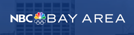 NBC Bay Area logo with the peacock symbol and white text on a blue background.