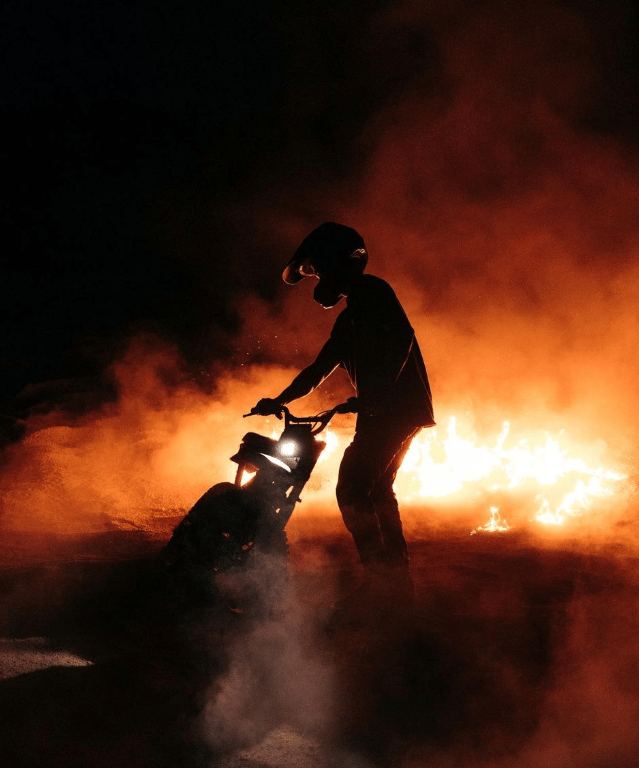 Helmet, Fire, Flame, Smoke