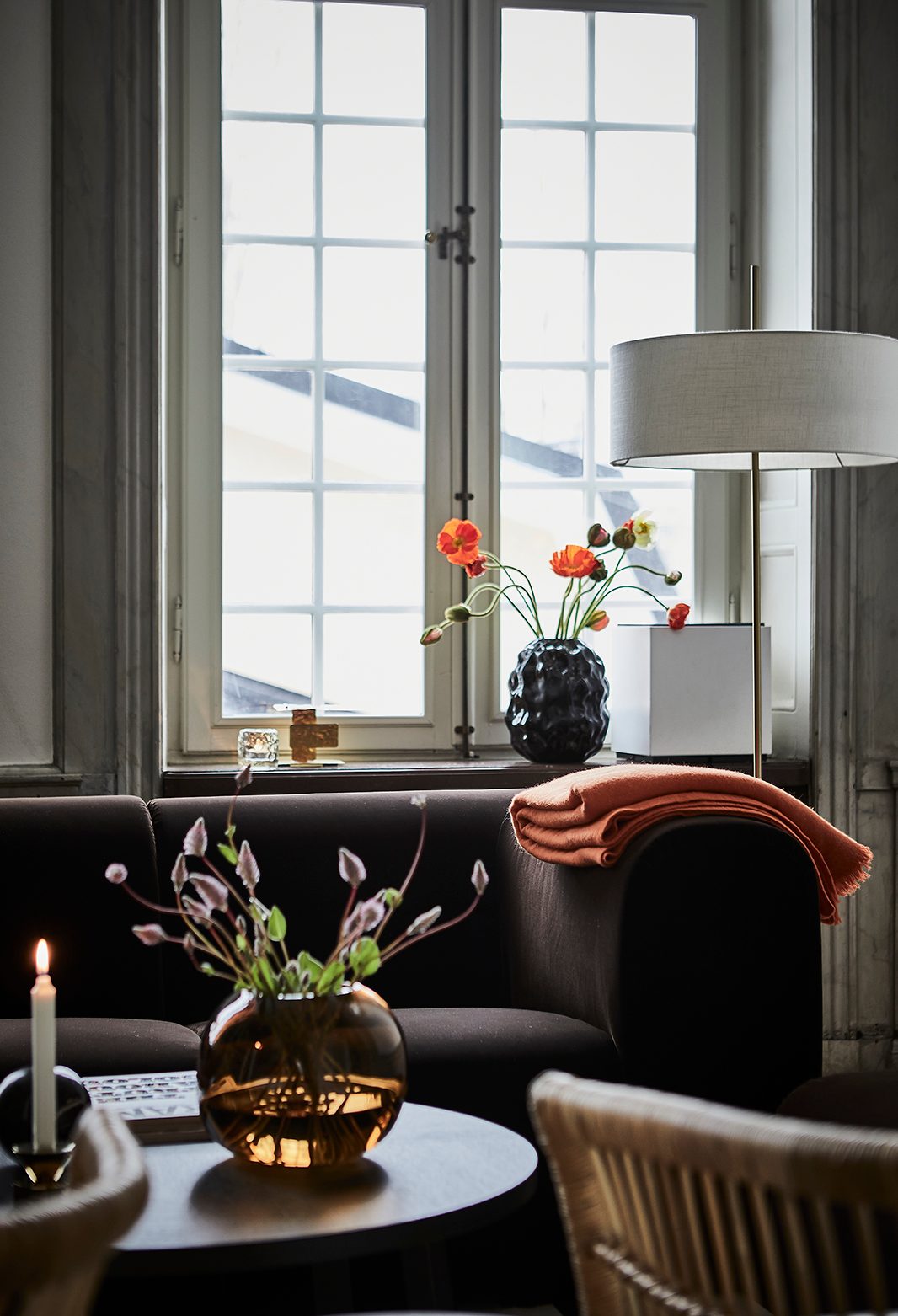 Interior design, Living room, Furniture, Home, Lampshade