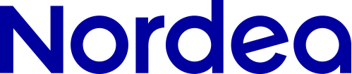 The Nordea bank logo featuring the company name in bold, dark blue letters against a black background.