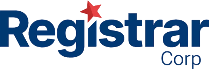 Registrar Corp logo with red star over 'i'.