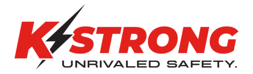K/STRONG logo with lightning bolt. Tagline: UNRIVALED SAFETY.