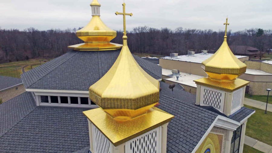 Chinese architecture, Sky, Building, Cloud, Window, Temple, Yellow, Finial