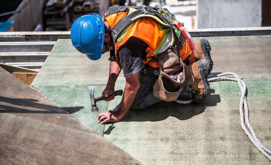 Hard hat, High-visibility clothing, Workwear, Helmet, Tradesman, Asphalt