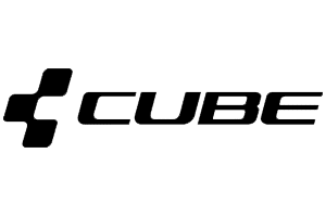 Black CUBE logo with a stylized 'C' icon on the left, against a dark green background.