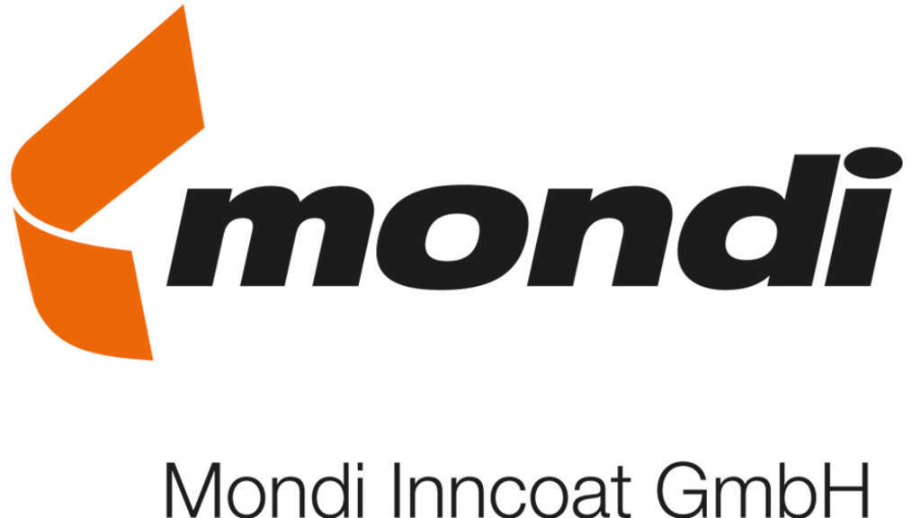 Mondi logo (orange graphic, "mondi" text) above "Mondi Inncoat GmbH".