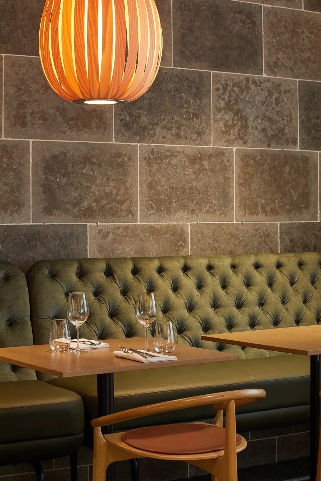 Kitchen & Dining Room Table, Interior design, Wood stain, Furniture, Flooring, Floor, Chair, Restaurant